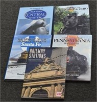 5 TRAIN AND RAILWAY STATION BOOKS