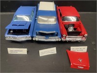 Trio of plastic models. Includes a 1969 Chevrolet