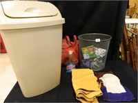 Trash Cans; Dishwasher Pods; Leather Type Fabric;