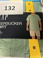 Gap seersucker shirt M