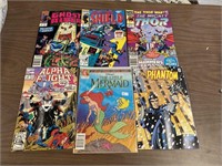 Six Assorted Comic Books, inc. Nick Fury; Shield