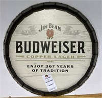 "Jim Beam" "Budweiser" Sign