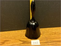 Vintage Fenton Black Glass Bell