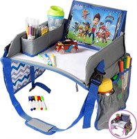 Blue Kids Travel Car Seat Tray