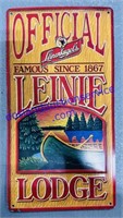 Official Leinie Lodge Sign 18x9.5 in