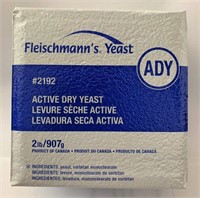 2023 marFleishmanns Yeast 2lb Dry Active Baking Ye