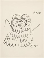 Print of an Eagle, Pablo Picasso.