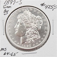 1897-S Morgan Silver Dollar Coin BU