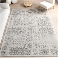 nuLOOM Arlena Vintage Rug - 9x12 Grey/Ivory