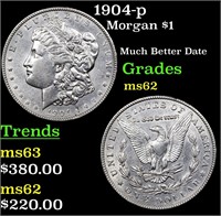 1904-p Morgan $1 Grades Select Unc