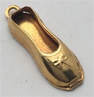 10k Gold Ballet Shoe Charm