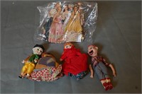 Vintage Howdy Doody, Russian Dolls, India Dolls &