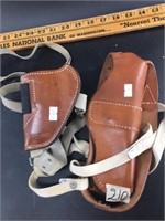 Leather holster and belt