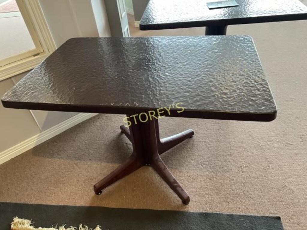 Brown Top Fiber Glass Table - 28 x 44