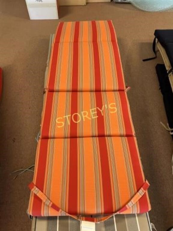 Sunbrella Lounge Cushion ~77 x 22 - Orange