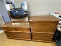 Vintage dressers & headboard/footboard.