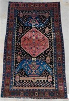 Hand Woven Bijar Rug or Carpet, 4' 1" x 7' 10"