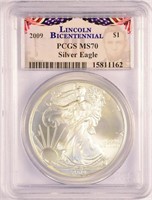 2009 Lincoln Bicentennial Silver Eagle.