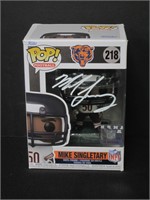 MIKE SINGLETARY SIGNED BEARS FUNKO POP COA