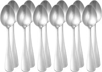 Dinner Spoons with Round Edge: 7.9" (Set of 12)