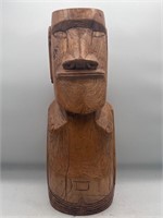 Wood carving Moai     Sugar wood?
