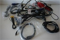 LOT OF ASSORTED CABLES