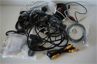 LOT OF ASSORTED CABLES