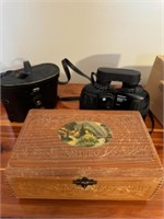 Jewelry Box And Two Binoculars In Carhartt Bag
