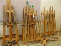 wooden painting easels