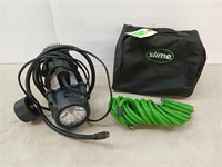 Slime 12 V air compressor in bag
