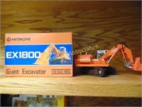 Hitachi Excavator toy in box and one without box