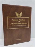 Golden replicas of US stamps