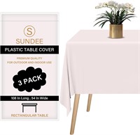 Sundee 3Pk Disposable Tablecloth X2