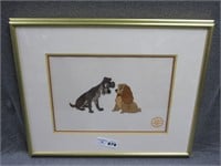 Walt Disney Serigraph Lady & The Tramp Picture