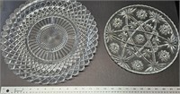 2 large round trays decor