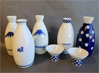 Sake Bottles & Cups -Assorted -Japan