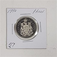 1990 Proof Canadian  .50 cent