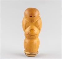 Chinese Gourd Carved Shouxin Cricket Case