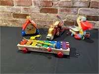 4 Vintage Fisher Price Pull Behind Toys