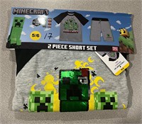 Minecraft 5/6 Boy's 2pc Short Set