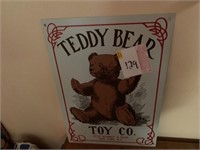 Teddy Bear Metal Sign