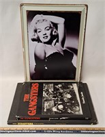 MARILYN MONROE Tin Sign/Gangsters & Disasters Book