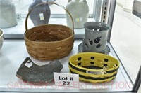 Art Pottery, Baskets: