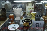 (7) pcs. Glass & China: