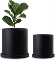 FairyLavie 7+5.9 Ceramic Plant Pots  2 Set