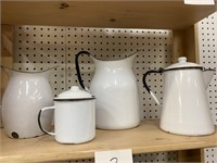 BLACK & WHITE ENAMEL-WARE