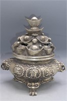 METAL ALLOY 'ABUNDANCE OF WEALTH' CENSER