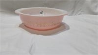 Very rare pyrex pink duchess bowl 024 2qt
