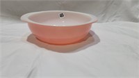 Pink pyrex bowl