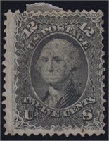 US Stamps #90 Used w/ Light Cancel CV $375